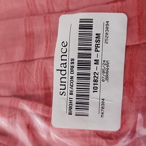 New Sundance Bright Beacon ruffle dress in persimmon color size Medium - Picture 4 of 4